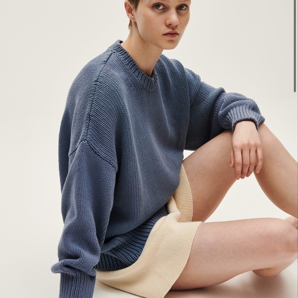 Babaa Jumper No 16 in Midnight Ocean - Picture 2 of 5